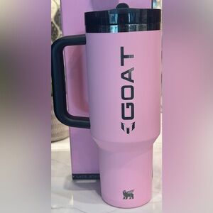 GOAT Stanley Pink Tumbler with Handle